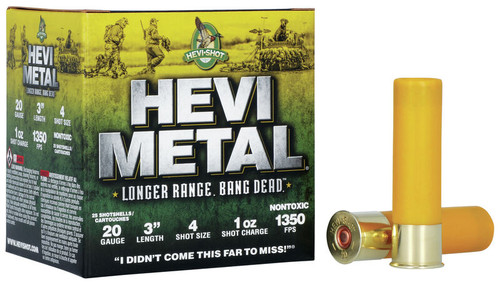 Hevi-Shot Metal Longer Range 20 Gauge 3 in 1 oz 4 Shot HS39004