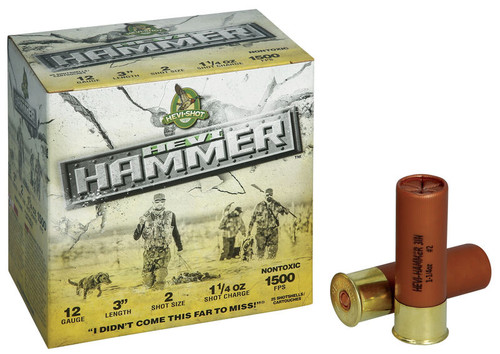 Hevi-Shot Hammer 12 Gauge 3 in 1 1/4 oz 2 Shot HS28002