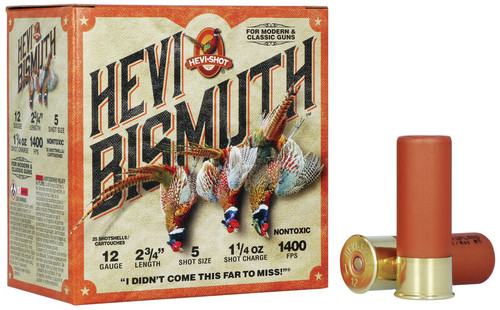 Hevi-Shot Bismuth Upland 12 Gauge 2 3/4 in 1 1/4 oz 5 Shot HS14715