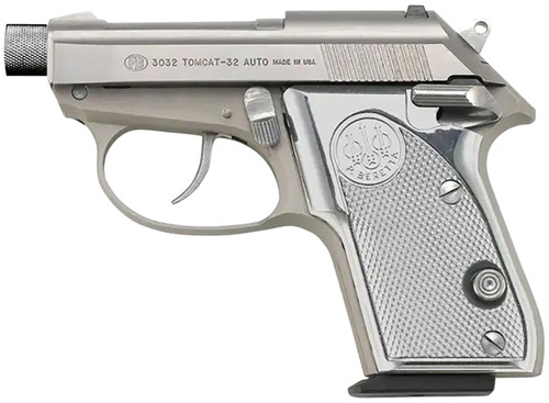 Beretta 3032 Tomcat Ghost Buster 32 ACP 2.9" Silver SPEC0698A