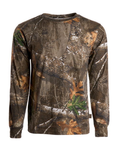 Kings Classic Cotton Long Sleeve Tee Large Realtree Edge KCB104-DS-L