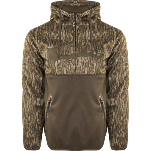 Drake MST Endurance 1/4 Zip Hoodie XL Mossy Oak Bottomland DW8610-006-4