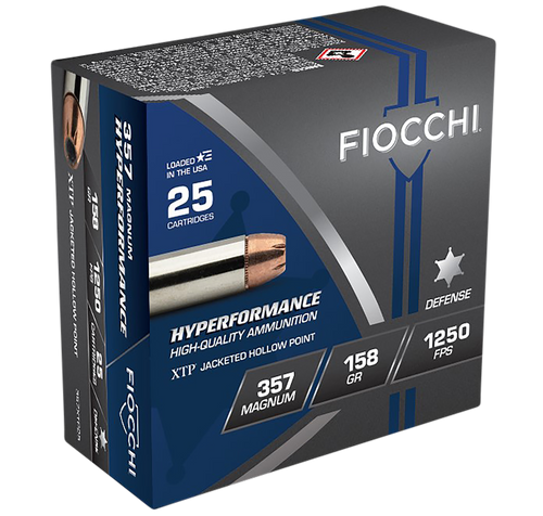 Fiocchi Hyperformance 357 Mag 158 gr Hornady XTP Hollow Point 357XTP25