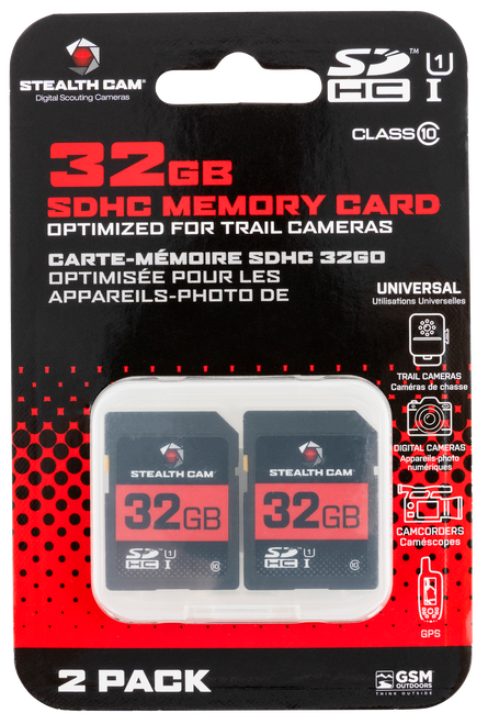 Stealth Cam SD Memory Card 2 Pack 32 GB Black STC-32GB-2PK