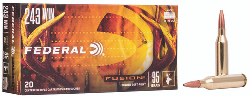 Federal Fusion 243 Win 95 gr Fusion Soft Point F243FS1