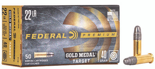 Federal Gold Medal 22 LR 40 Grain 719