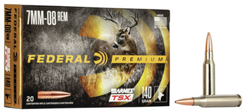 Federal 7mm-08 Rem 140 gr Barnes TSX P708C