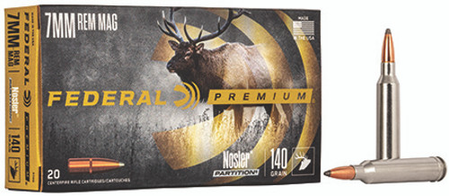 Federal 7mm Rem Mag 140 Grain Nosler Partition P7RG