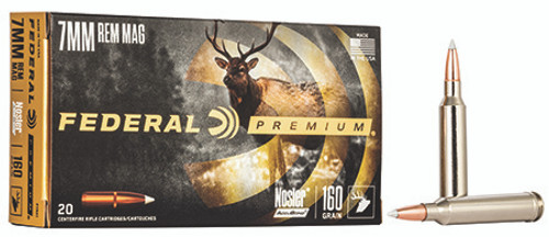 Federal 7mm Rem Mag 160 Grain Nosler AccuBond P7RA1