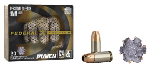 Federal Personal Defense Punch 9mm 124 Grain Jacketed Hollow Point PD9P1