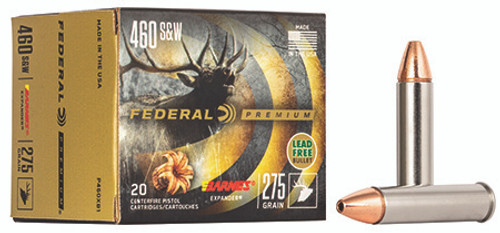Federal Hunting 460 S&W Mag 275 Grain Barnes Expander BRX P460XB1
