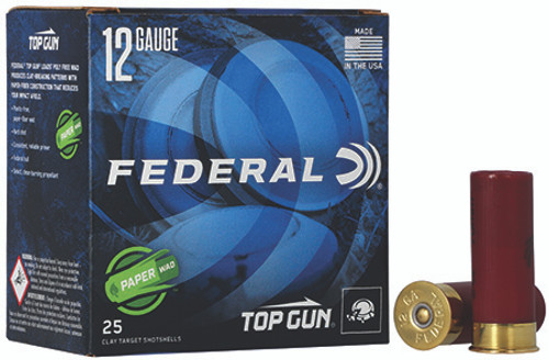 Federal Top Gun Paper Wad 12 GA 1 oz 7.5 Shot TG12WS1 7.5