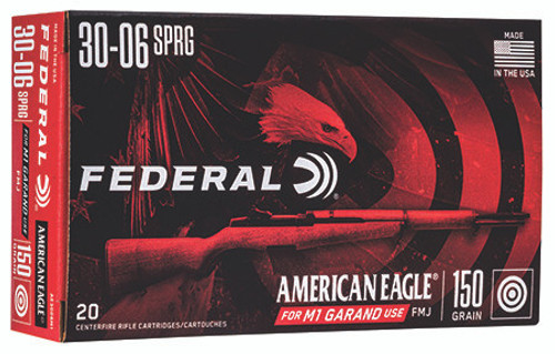 Federal American Eagle M1 Grand 30-06 Springfield 150 Grain Full Metal Jacket AE3006M1