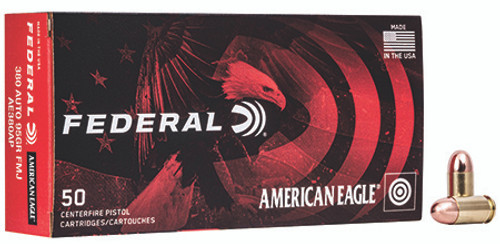 Federal American Eagle 380 ACP 95 Grain Full Metal Jacket AE380AP