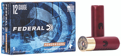 Federal Power-Shok 12 GA 1 1/4 oz Rifled Slug Shot F131 RS