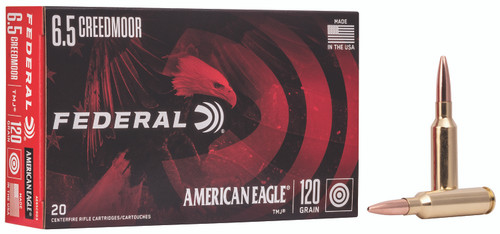 Federal American Eagle 6.5 Creedmoor 120 Grain Total Metal Jacket AE65CRD3