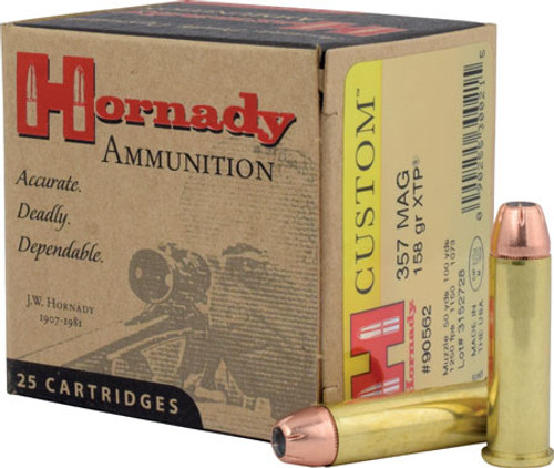 Hornady Custom 357 Mag 158 gr XTP Hollow Point 90562