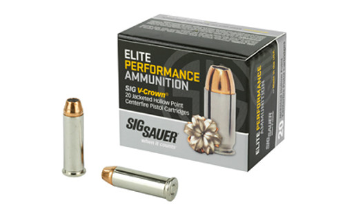 Sig Sauer Elite 38 Special +P 125 Grain V-Crown Jacketed Hollow Point E38SP1-20