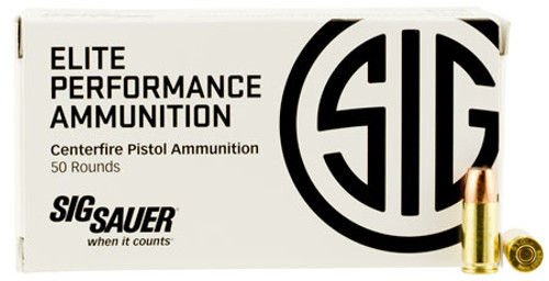 Sig Sauer Elite 9mm 124 Grain V-Crown Jacketed Hollow Point E9MMA2-50