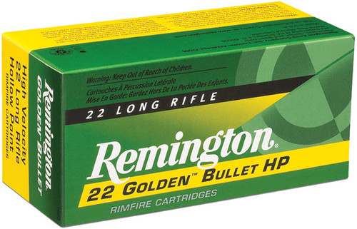 Remington Golden Bullet 22 LR 36 Grain Plated Hollow Point 21229