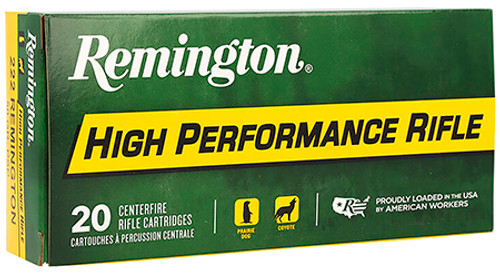 Remington High Performance 222 Rem 50 Grain Pointed Soft Point 21303