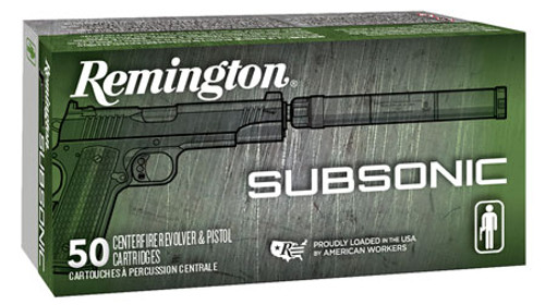 Remington Subsonic 9mm 147 Grain Flat Nose Enclosed Base 28435