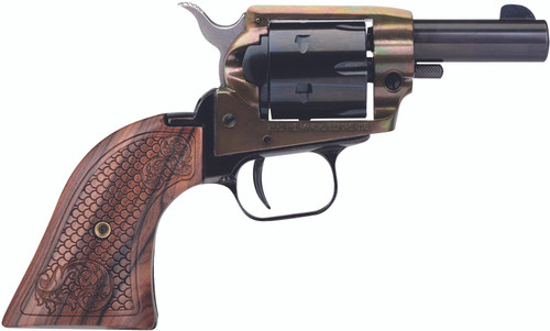 Heritage Barkeep 2" Black/Custom Scroll Wood 22LR BK22CH2WBRN10