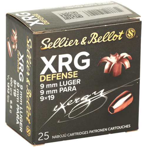 Sellier & Bellot eXergy 9mm 100 gr Solid Copper Hollow Point SB9XA