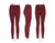 Rounded Concealed Carry Leggings Red CEX-LEGNS-BG-RH-SML