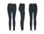 Rounded Concealed Carry Leggings Black CEX-LEGNS-BK-RH-XSM