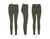 Rounded Concealed Carry Leggings Green CEX-LEGNS-OL-RH-LRG