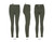 Rounded Concealed Carry Leggings Green CEX-LEGNS-OL-RH-SML