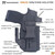 Rounded Druid IWB/OWB Glock Kydex Holster Carbon Fiber RG-DRUID-GLKDS-CF-AMBI