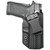 Rounded Smith & Wesson M&P Shield 380 EZ IWB Kydex Holster Carbon Fiber SWN-MPSHIELD380EZ-CF-RH-VAR