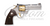 CNC Exclusive Colt Python 357 Mag 4.25" Gold CNCPYTNGLD