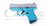 CNC Exclusive Glock 43 9mm Teal with Silver Glitter CNCGLT43AZSMS