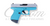 CNC Exclusive Glock 43 9mm Teal with Silver Glitter CNCGLT43AZSMS