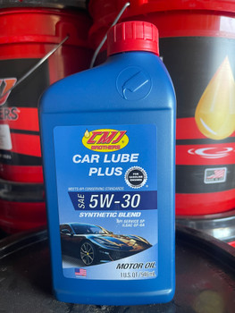 5W30 SYNTHETIC BLEND 12/1 QUARTS CAR LUBE PLUS MOTOR OIL -1