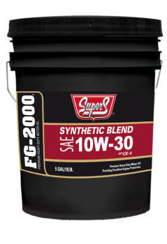 SUPER S FG-2000 SYNTHETIC BLEND 10W30 CK-4 MOTOR OIL 5 GALLON GTSUS99-5