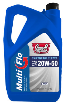 SUPER S MULTI-FLO SYNTHETIC BLEND 20W50 SP MOTOR OIL 3/5 QUART GTSUS4805-3