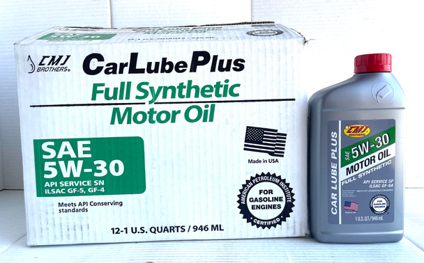 5W30 FULL SYNTHETIC 12/1 QUARTS CAR LUBE PLUS MOTOR OIL -1