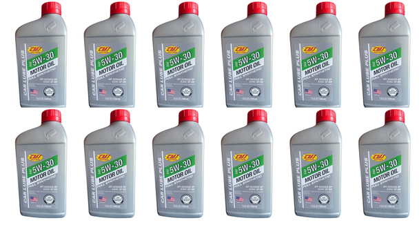 5W30 FULL SYNTHETIC 12/1 QUARTS CAR LUBE PLUS MOTOR OIL -1