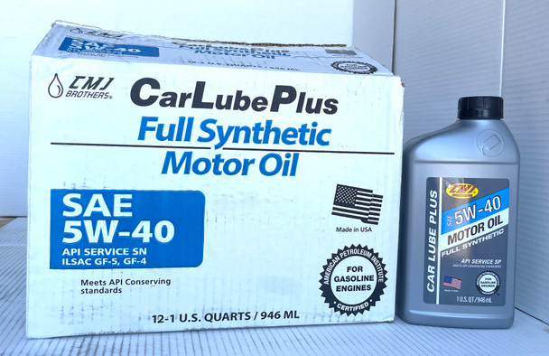5W40 FULL SYNTHETIC 12/1 QUARTS CAR LUBE PLUS MOTOR OIL -1