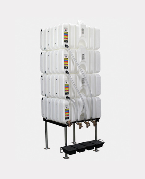 80/80/80/80 GALLON GRAVITY FEED TANK PACKAGE - COMPLETE