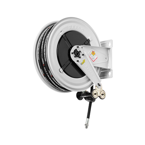 Hose reel for Oil and air-water, 300 psi, with hose 50' ø 1/2", NPTF 1/2" (m) inlet - NPTF 1/2" (m) outlet