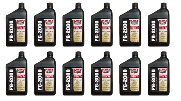 15W40 CK-4 SUPER S FG-2000 HEAVY DUTY SYNTHETIC BLEND  MOTOR OIL 12/1 QUART GTSUS95-12 -1