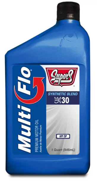 SUPER S MULTI-FLO HD SAE 30 SP MOTOR OIL 12/1 QUART GTSUS49