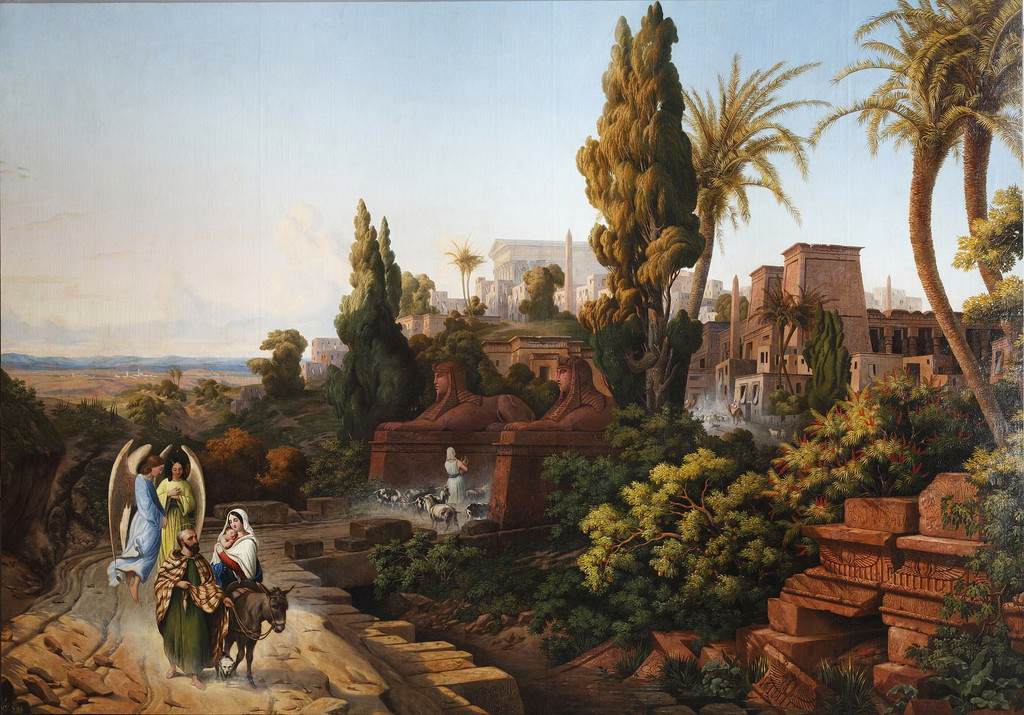 "VOYAGE DE LA SAINTE FAMILLE EN EGYPTE" DE OCH, SALON DE 1848