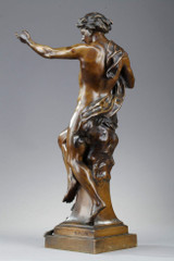 BRONZE WITH PATINA, "PRO MERITO", SIGNED EMILE-LOUIS PICAULT