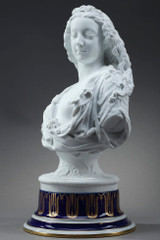 BISQUE BUST , "ALLEGORY OF SPRING", BY CHARLES-AUGUSTE ARNAUD AND HENRI ARDANT